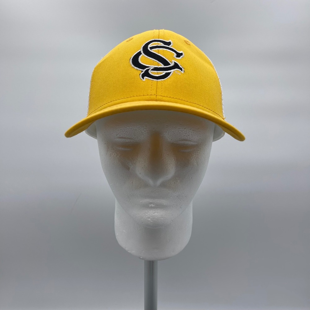 Under Armour UAB422 OSFM Hat Yellow White South Carolina Baseball Snapback Cap